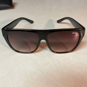 Quay Australia ombré black and tortoise shell sunglasses